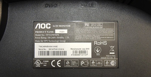 Монитор AOC TFT22W90PS (4 фото из 6)