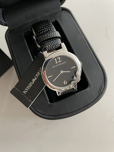 Черные / серебряные часы Emporio Armani. НОВЫЙ (2 фото из 3)