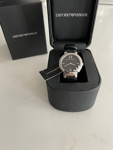 Черные / серебряные часы Emporio Armani. НОВЫЙ (3 фото из 3)