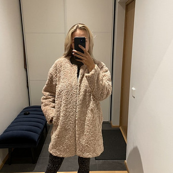 Roosa teddy kasukas