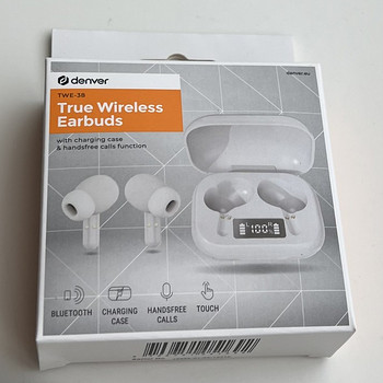 Denver TWE-38 True Wireless Earbuds White