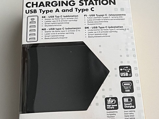 Biltema Charging station, USB Type A and Type C