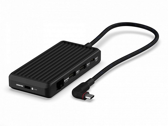 Unisynk 8 Port USB-C Hub V2 , Black