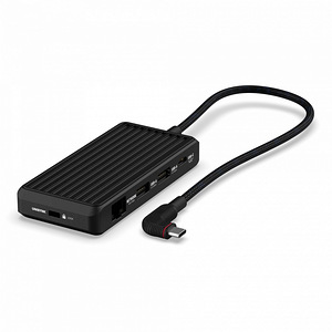 Unisynk 8 Port USB-C Hub V2 , Black (1 фото из 6)