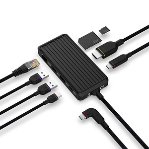 Unisynk 8 Port USB-C Hub V2 , Black (2 фото из 6)