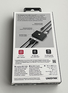 Unisynk 5 Port USB-C Hub 8K PRO Black/Grey (2 foto / 4)