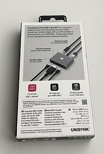 Unisynk 5 Port USB-C Hub 8K PRO Black/Grey (4 foto / 4)