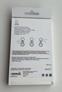 Apple AirTag Leather Key Ring , Red (2 foto / 2)