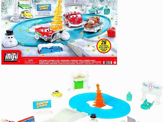 Advent calendar with toys Cars, Cry babies, Toy Mini Brands