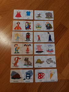 Arendavad puzzle kaardid inglise keele õpimiseks (1 foto / 2)