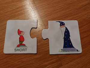 Arendavad puzzle kaardid inglise keele õpimiseks (2 foto / 2)