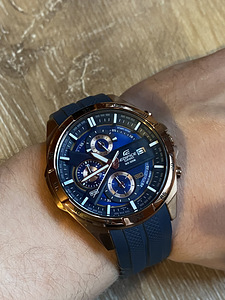 CASIO EDIFICE EFR-556P DY QUARTZ ANALOG WATCH / KÄEKELL (1 foto / 3)