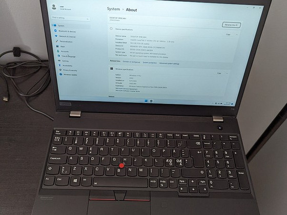 Lenovo thinkpad t15 gen1 - Intel core i7 16 GB RAM
