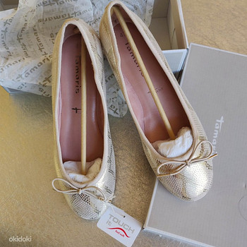 Soodustus: 30€ Uued kuldsedsed baleriinad Ainulaadne paar