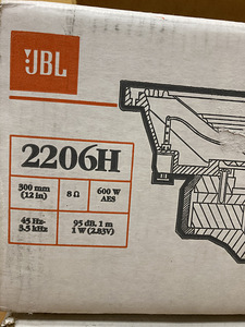 JBL - 2206H (bass speaker) (пара) 2 шт. вместе (2 фото из 10)