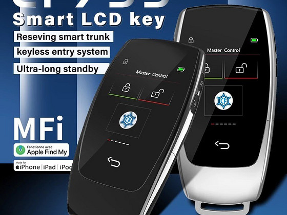Smart Key Fob / Nutivõti autole ekraaniga + Apple Find My
