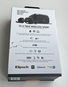 Klipsch T5 II True Wireless Sport Black/Gray (2 фото из 8)