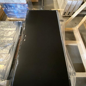 Uus, puidust välisuks, L 990 x K 2090mm, värvus must RAL9005