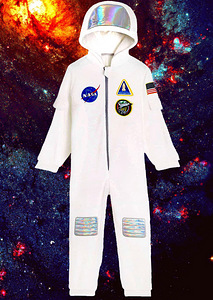 NASA astronaut fliisit uus kombee -jumpsuit-pidžama,11-12.a. (1 foto / 10)