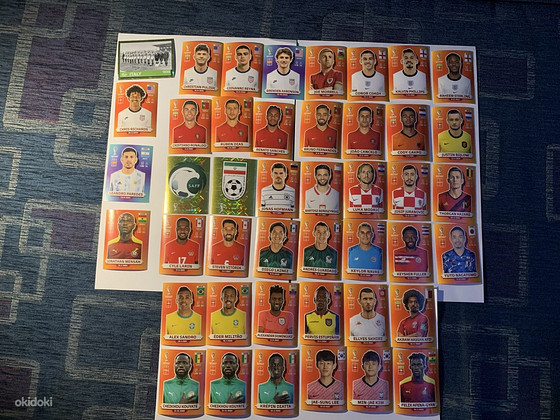 Vahetage Panini World Cup 2022 korduskleebised