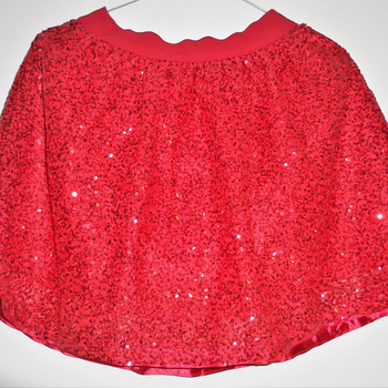 Lindex красная блестящая юбка (146/152 см)