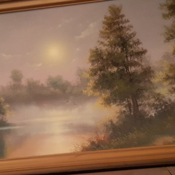 Maastik, õli lõuendil, suurus 93x57 cm