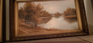 Maastik, õli lõuendil, suurus 66x40 cm (1 foto / 1)