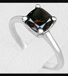 Кольцо с натуральным бриллиантом 1,28 карата, новинка, серти (1 фото из 6)