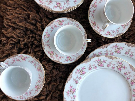 NORITAKE Rose China RI02 Япония винтажный набор
