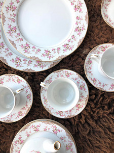 NORITAKE Rose China RI02 Япония винтажный набор (4 фото из 7)