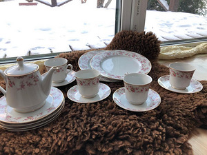NORITAKE Rose China RI02 Япония винтажный набор (7 фото из 7)