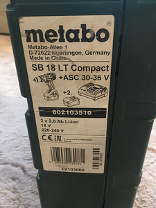 Аккумуляторная дрель-шуруповерт metabo SB18LT (3 фото из 6)