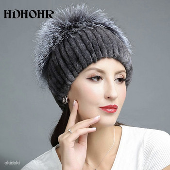 Женская зимняя шапка (кролик)