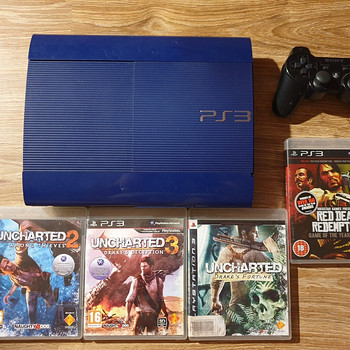 PS3 + 22 игры + 2 пульта