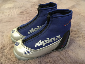 Детские лыжные ботинки alpina № 28/ стелька 18см, NNN (2 фото из 2)