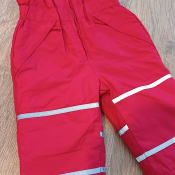 H&M зимние брюки с подтяжками s.80