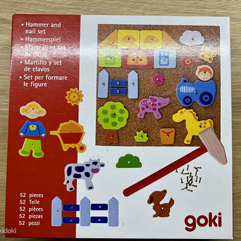 Goki Hammer and Nail set, деревянная игрушка