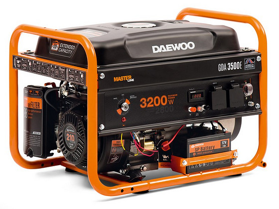 Elektrigeneraator/Bensiinigeneraator Daewoo GDA 3500E