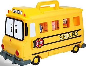 Robocar Poli koolibuss + autod 13 tk (1 foto / 10)