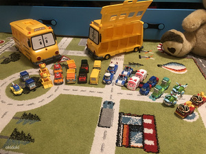 Robocar Poli koolibuss + autod 13 tk (6 foto / 10)
