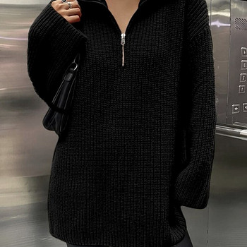 Kampsun Drop Shoulder Zip - lukuga kampsun
