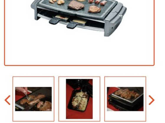 Raclette grill kiviplaadiga