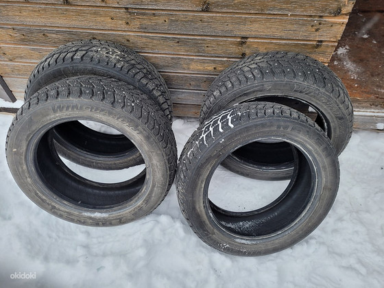 Продам шипованную резину 195/55/R15 NEXEN рисунок 4-5мм