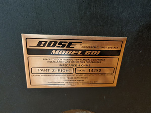 Bose 601 Direct/Reflecting Loudpeaker System (6 foto / 6)