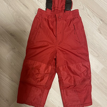 MyYWEAR красные зимние брюки 86/92 см