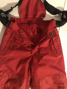 MyYWEAR красные зимние брюки 86/92 см (5 фото из 5)