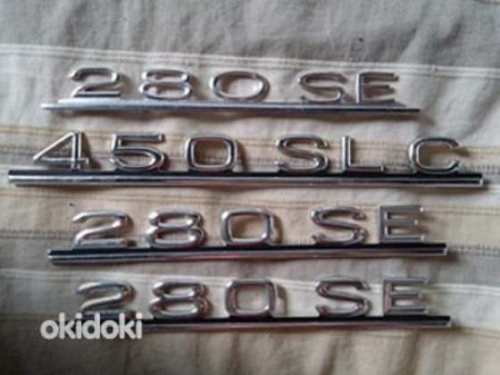 Mercedes Benz W107 W108 W116 embleemid, originaal MB