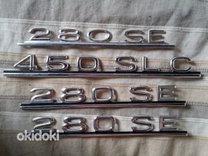 Mercedes Benz W107 W108 W116 embleemid, originaal MB (1 foto / 2)