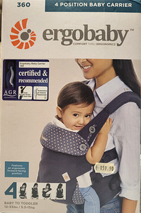 Ergobaby 360 Carrier kõhukott. Nagu uus. (1 foto / 5)