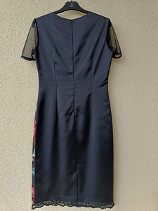 Платье черное с цветами. Must kleit lilledega (2 фото из 2)